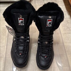 Fila Disruptor Boot 5HM00545-014 Womens Black Boots Size 10